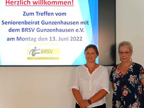Bianca Bauer und Claudia Lodes informierten über das Angebot des BRSV